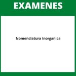 Examen De Nomenclatura Inorganica Pdf