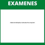 Examen De Tablas De Multiplicar Salteadas Para Imprimir Examen De Tablas De Multiplicar Salteadas Para Imprimir