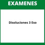 Examen Disoluciones 3 Eso Examen Disoluciones 3 Eso