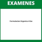 Examen Formulacion Organica 4 Eso Pdf