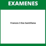 Examen Frances 3 Eso Santillana