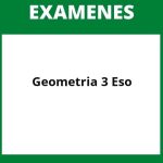 Examen Geometria 3 Eso Pdf