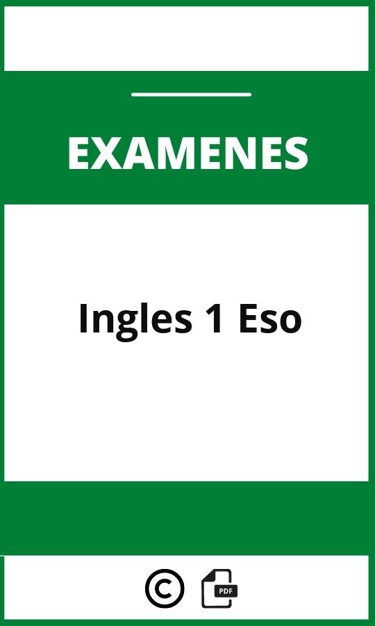 Examen Ingles 1 Eso