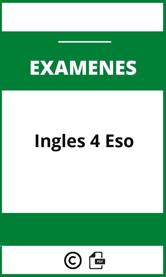 Examen Ingles 4 Eso Pdf