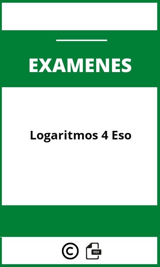 Examen Logaritmos 4 Eso Pdf