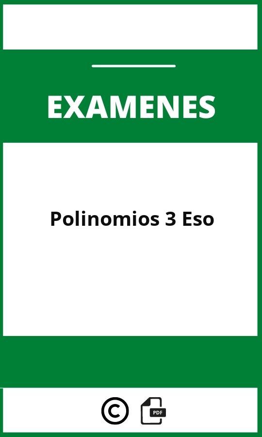 Examen Polinomios 3 Eso Pdf