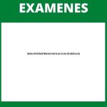 Examenes Selectividad Matematicas Ccss Andalucia